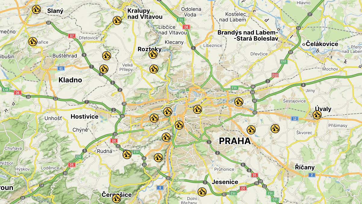 Pražský horal za den