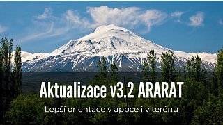 Aktualizace v3.2 Ararat - Lepší orientace v appce i v terénu